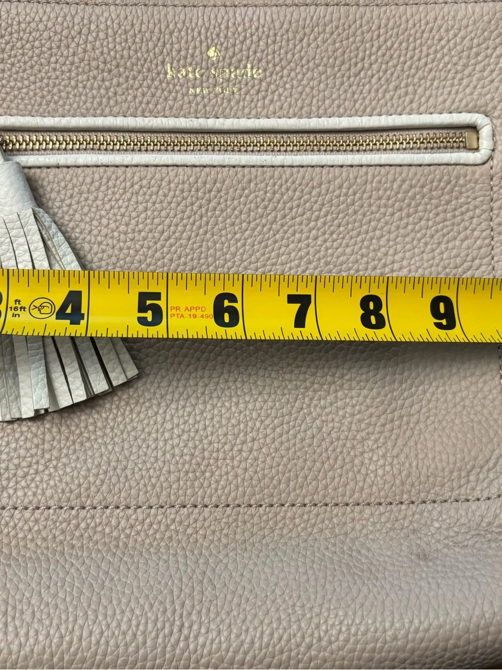 kate spade pebbled leather